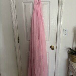 Elegant Pink Maxi Dress